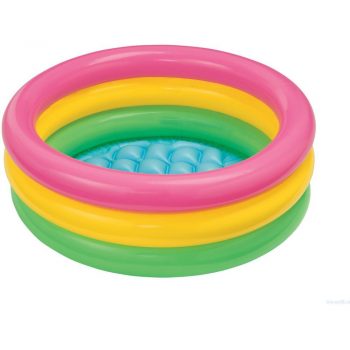 foto piscina gonfiabile arcobaleno